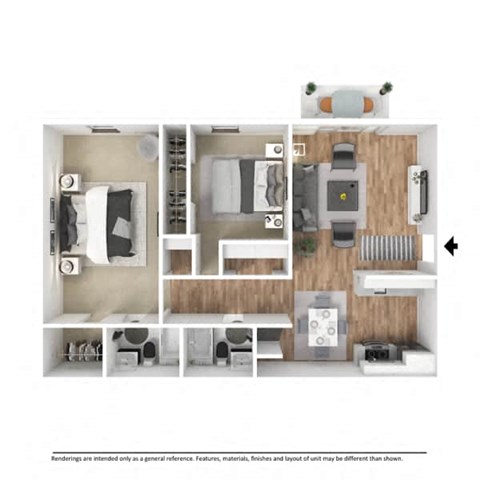 a 1 bedroom floor plan  sierra  2100 sq ft